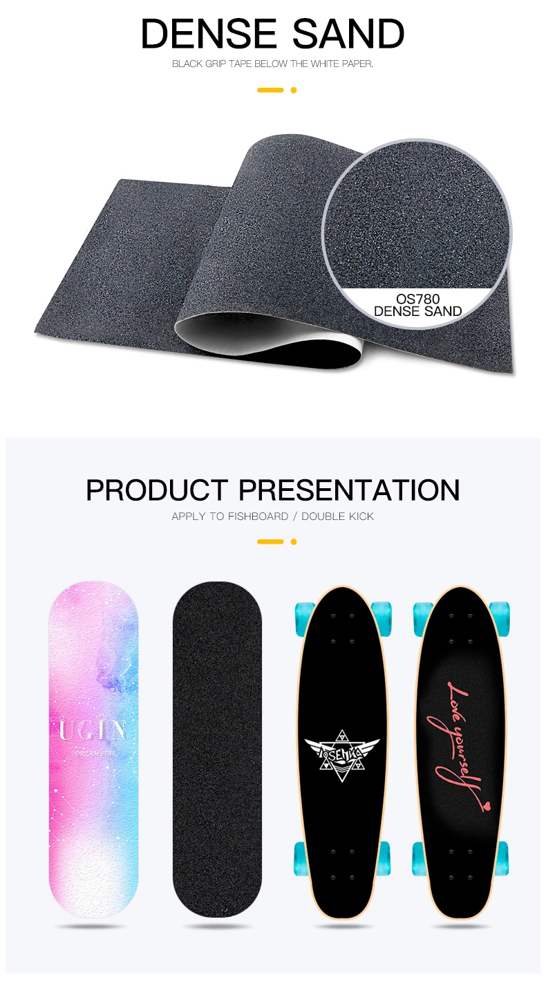 Factory Customized OEM Skate Board Griptape Prevent Slips and Falls Skateboard Griptape